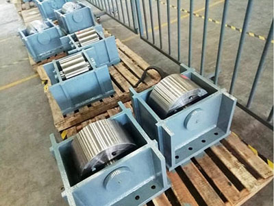 Custom Wheel Block Systems on Heavy-Duty Doors