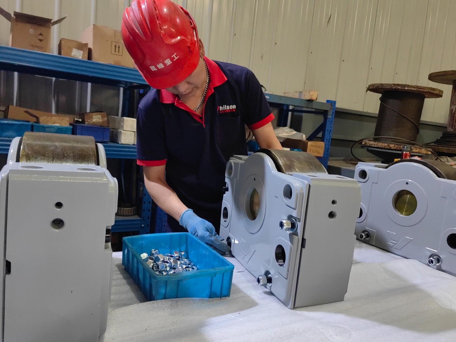 Wheel block system housing installation
