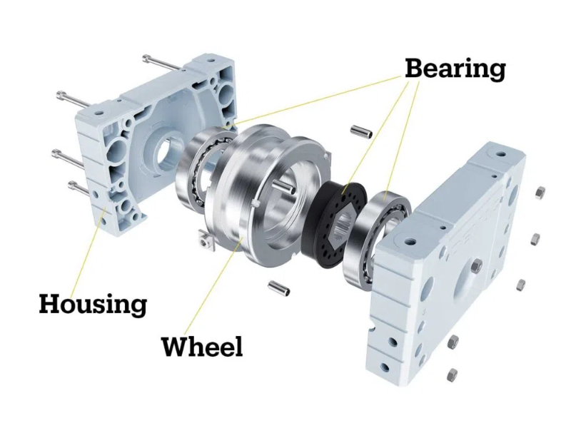 Demag hollow shaft wheel set 