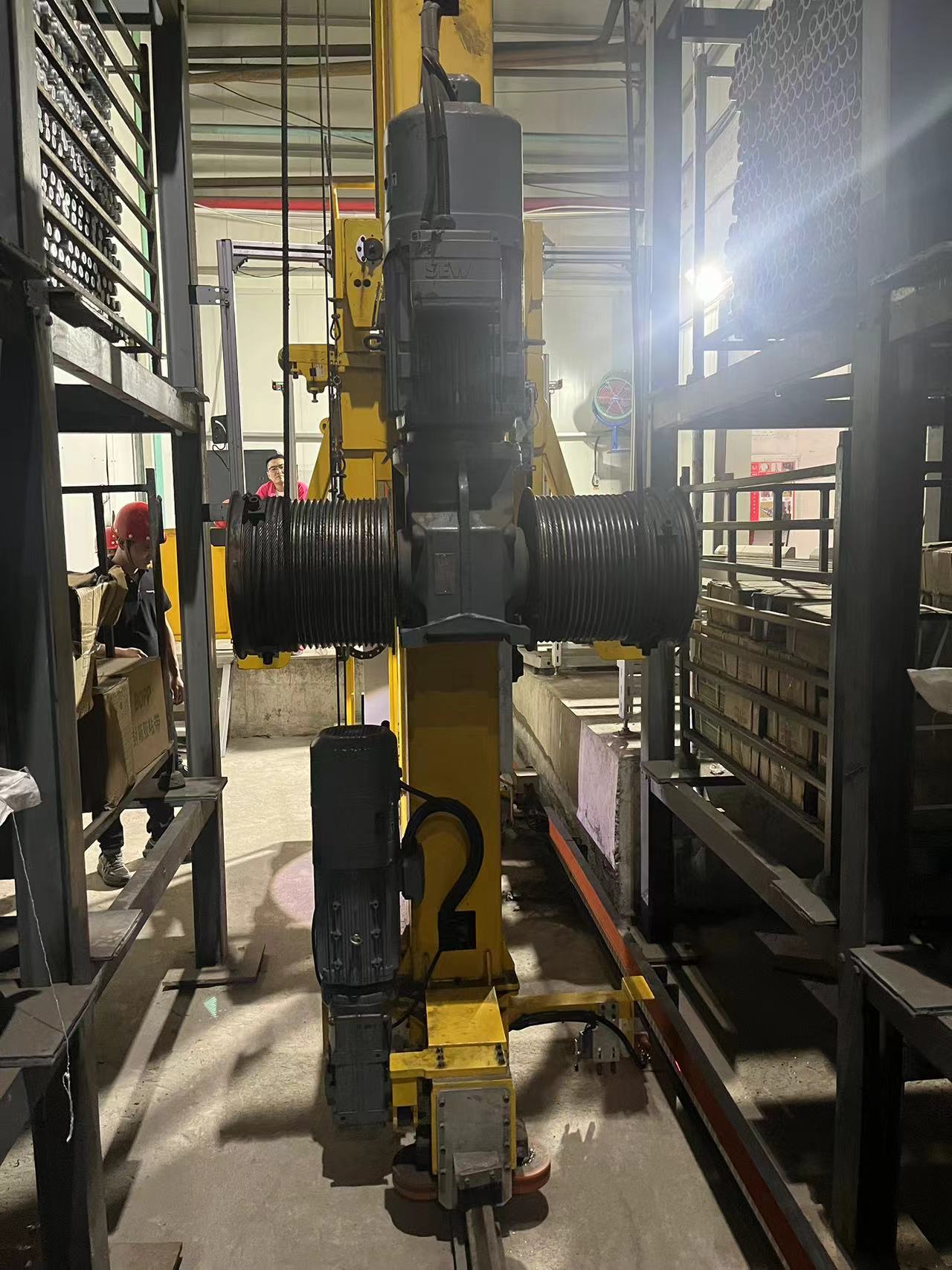 Stacker wheel block