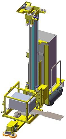Stacker travel wheel block