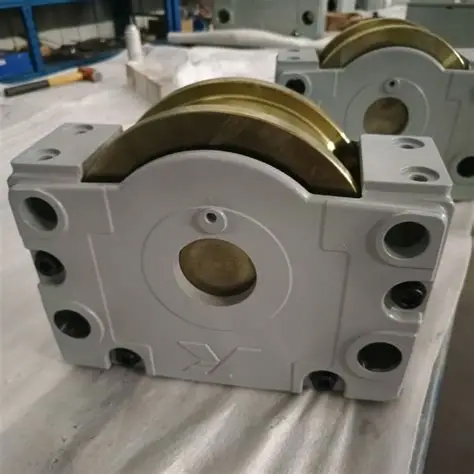 Crane wheel blocks