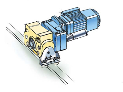 Demag DRS 112 Wheel Block with Gearbox